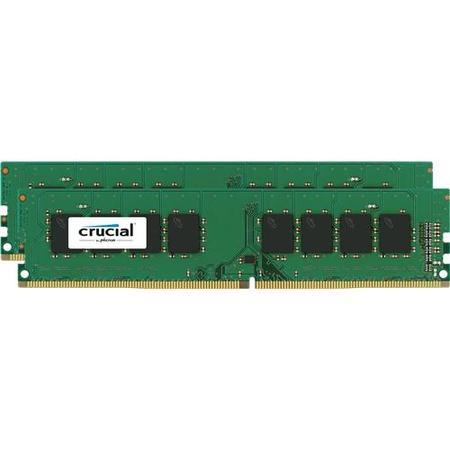 Crucial 16GB (2x8GB) DIMM 2400MHz DDR4 Desktop Memory