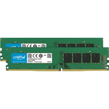 Crucial  16GB 2 x 8GB  2666MHz DDR4 Non-ECC DIMM Desktop Memory
