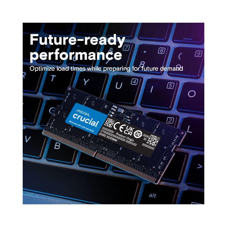 Crucial 32GB 1x32GB SO-DIMM 5600 MHz DDR5 Laptop Memory