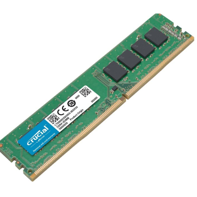 Crucial CL19 8GB (1x8GB) DIMM 2666MHz DDR4 Desktop Memory