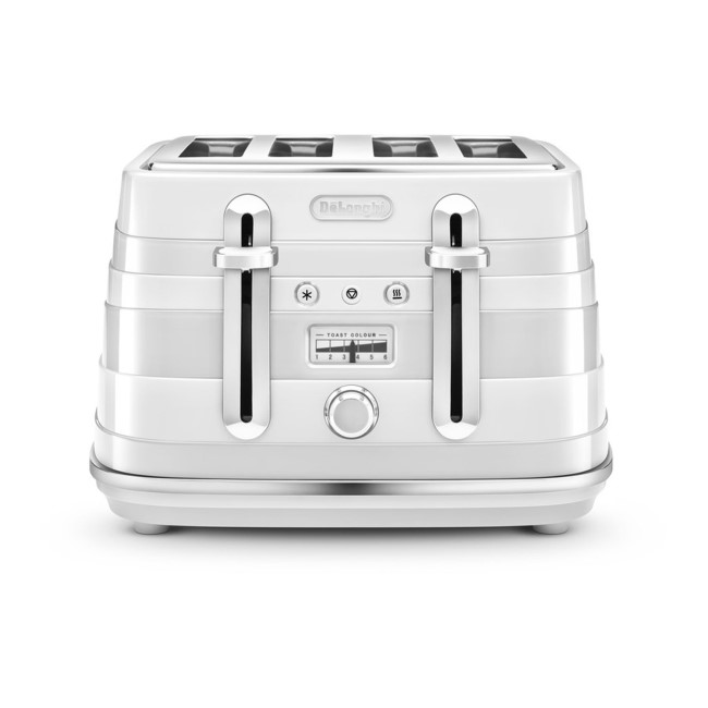 Delonghi CTA4003.W Avvolta Four Slice Toaster - White