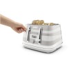 Delonghi Avvolta Four Slice Toaster - White &amp; Cream