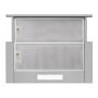 CDA 60cm Telescopic Canopy Cooker Hood - Silver