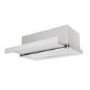 CDA 60cm Telescopic Canopy Cooker Hood - Silver