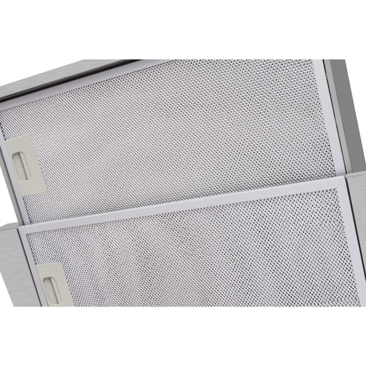 CDA 60cm Telescopic Canopy Cooker Hood - Silver