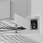 CDA 60cm Telescopic Canopy Cooker Hood - Silver