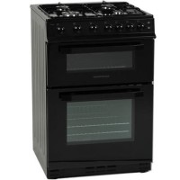 NordMende CTG61BK Gas Twin Cavity Black Freestanding 60cm Cooker