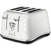 Delonghi CTJ4003.W Brillante Four Slice Toaster - White Delonghi CTJ4003.W Brillante Four Slice Toaster - White