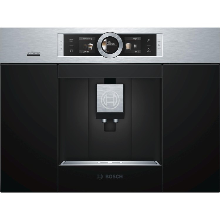 Bosch Series 8 Automatic Built-In Bean to Cup Coffee Machine - Stainless Steel