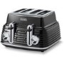 Delonghi CTZ4003BK Scultura 4-slice Toaster - Black