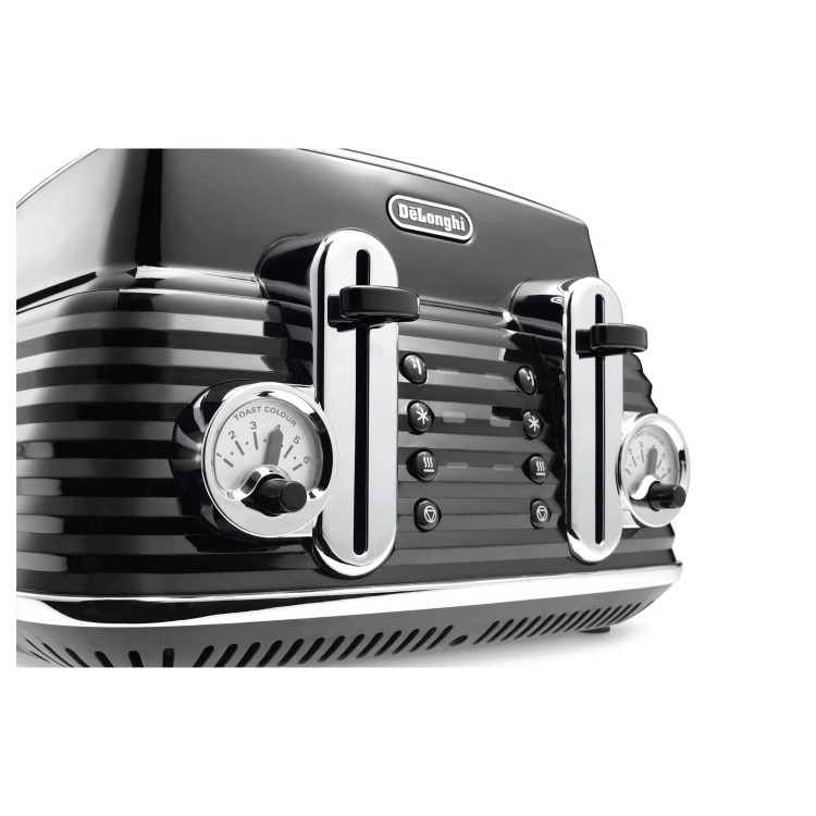 Delonghi CTZ4003BK Scultura 4-slice Toaster - Black