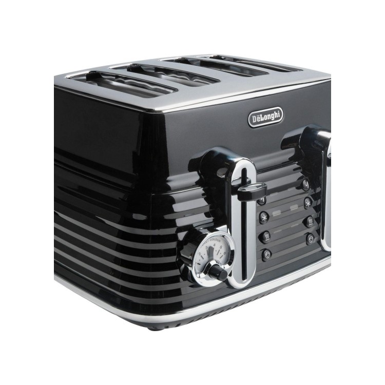 Delonghi CTZ4003BK Scultura 4-slice Toaster - Black