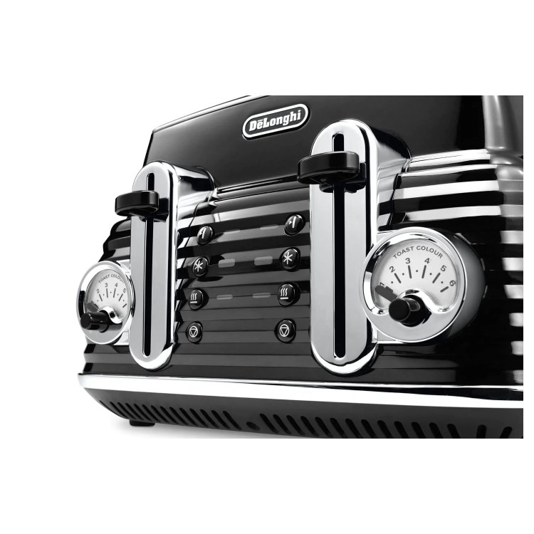 Delonghi CTZ4003BK Scultura 4-slice Toaster - Black