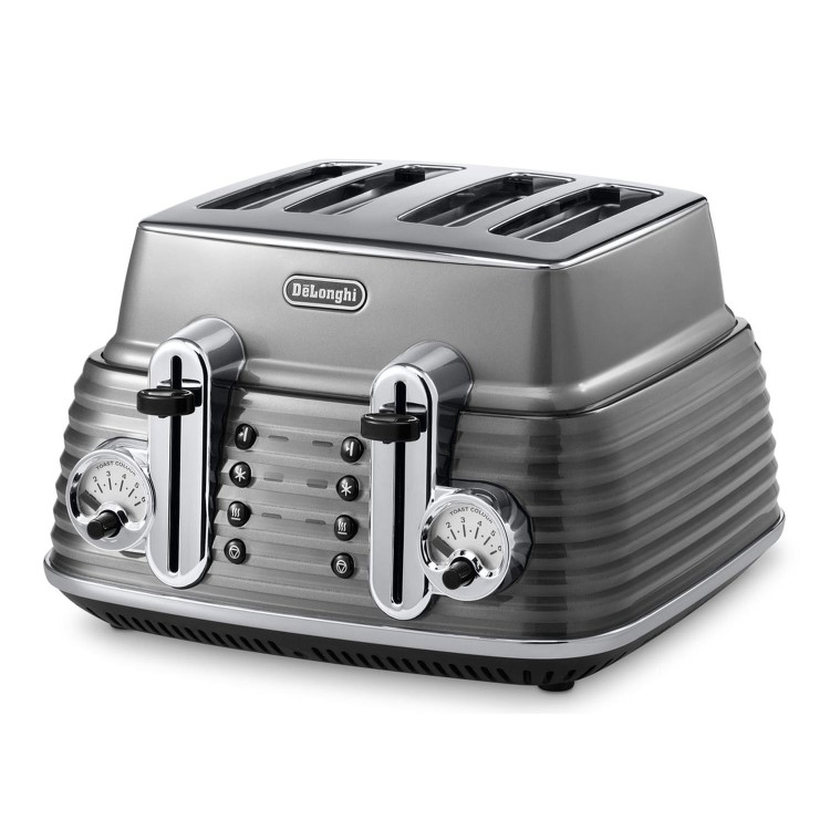 Delonghi De Longhi CTZ4003GY Scultura 4-slice Toaster - Grey