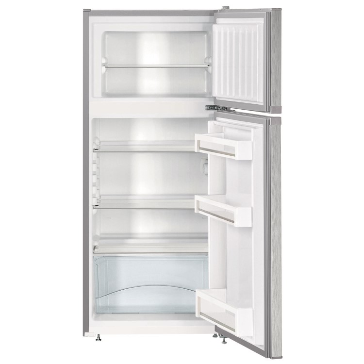 Refurbished Liebherr CTel2131 Freestanding 196 Litre 80/20 Fridge Freezer With VarioSpace Stainless Steel Look