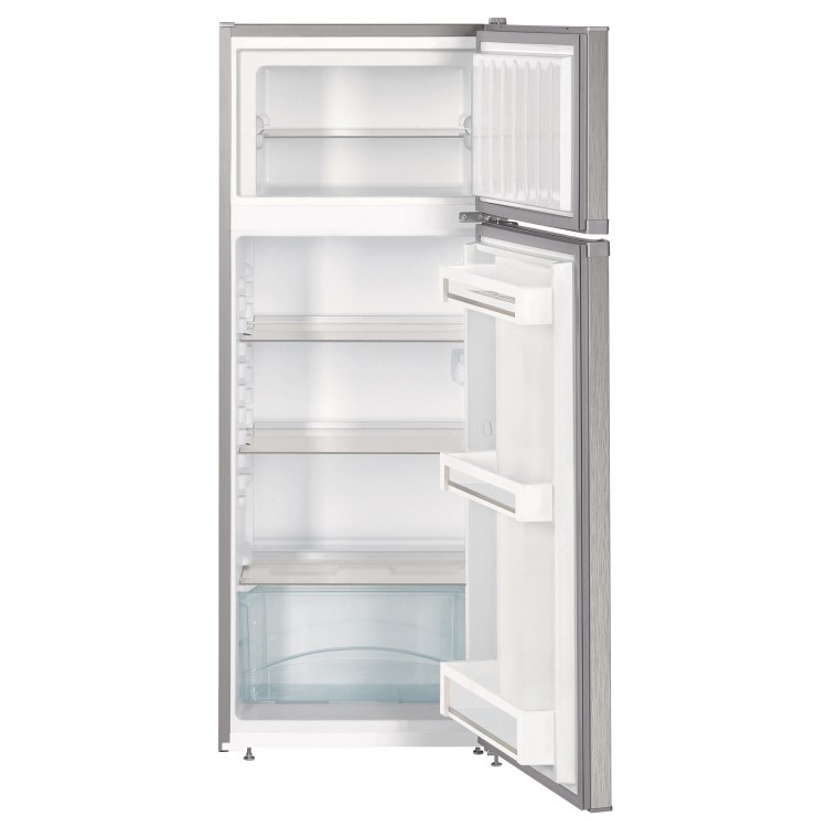 Refurbished Liebherr CTel2531 Freestanding 233 Litre 80/20 Fridge Freezer Stainless Steel