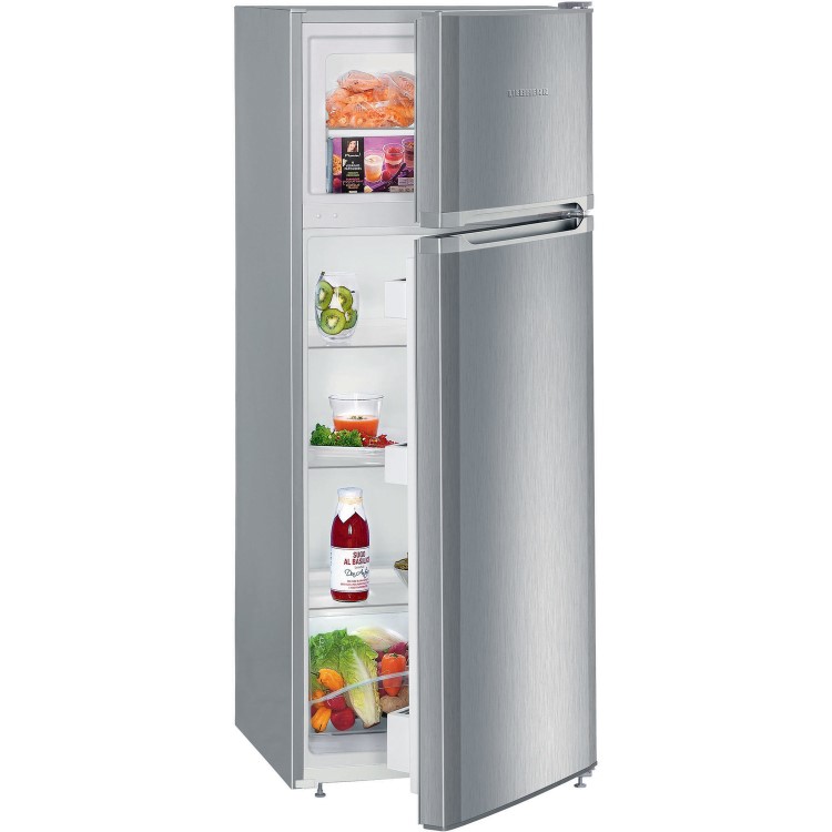 Refurbished Liebherr CTel2531 Freestanding 233 Litre 80/20 Fridge Freezer Stainless Steel