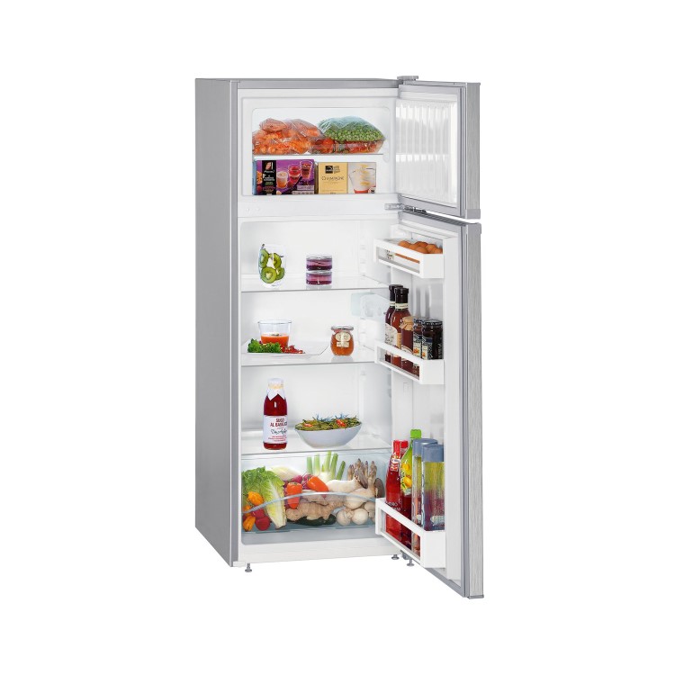 Refurbished Liebherr CTel2531 Freestanding 233 Litre 80/20 Fridge Freezer Stainless Steel
