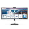 Refurbished AOC CU34V5C/BK 34&quot; VA WQHD 100Hz 1ms USB-C FreeSync Curved Monitor