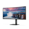 Refurbished AOC CU34V5C/BK 34&quot; VA WQHD 100Hz 1ms USB-C FreeSync Curved Monitor