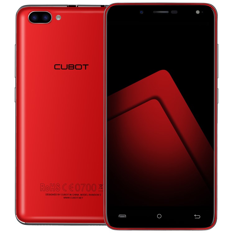 GRADE A2 - Cubot Rainbow 2 Red 5" 16GB 3G Unlocked & SIM Free