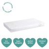 Fibre Cot Bed Mattress with Removable Hypoallergenic Cover - 140cm x 70cm - Cub