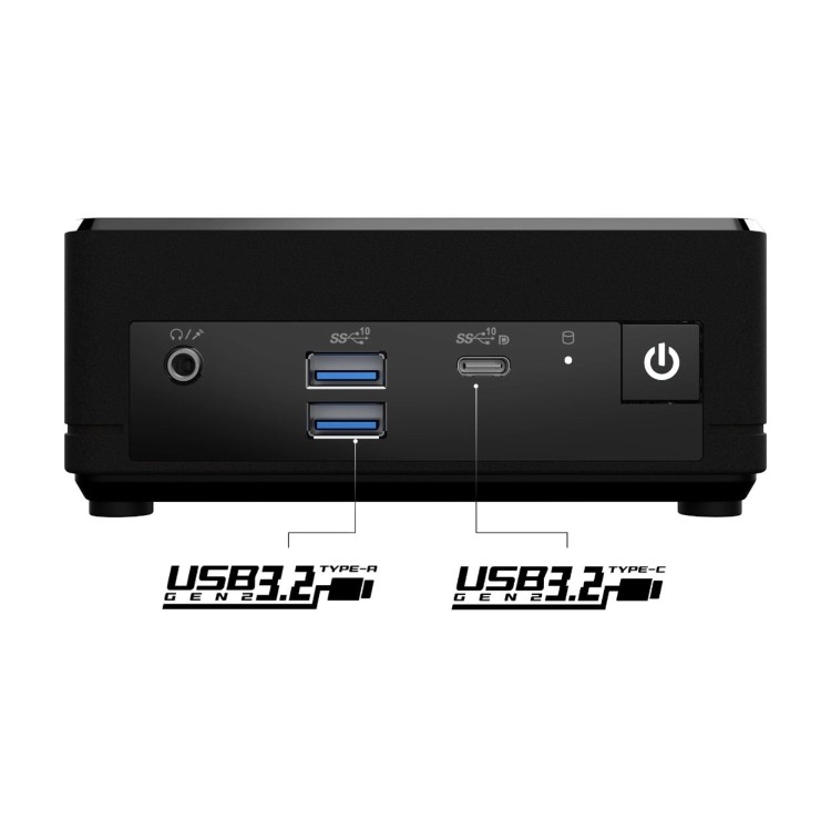 MSI Cubi N ADL S SFF Intel N100 4GB RAM 128GB SSD Windows 11 Pro Mini PC