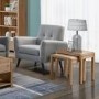 Julian Bowen Curve Oak Nest of 2 Tables