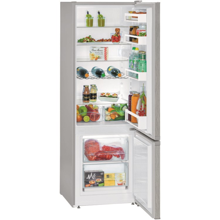 Refurbished Liebherr CUel2831 Freestanding 265 Litre 70/30 Fridge Freezer With VarioSpace Stainless Steel