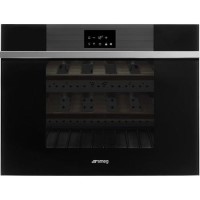 Refurbished Smeg CVI118LWN2 18 Bottle Single Zone Wine Cooler Black 