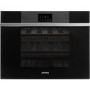 Refurbished Smeg CVI118LWN2 18 Bottle Single Zone Wine Cooler Black 