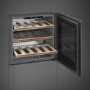 Smeg 29 Bottle Capacity Built-In Dual Zone Wine Cooler - Stainless Steel