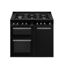 CX103GMBL Smeg Concert 100cm Dual Fuel Range Cooker - Black