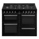 CX113GMBL Smeg Concert 110cm Dual Fuel Range Cooker - Black