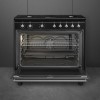 Smeg CX91GMBL Concert 90cm Dual Fuel Range Cooker Black