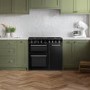 Smeg Concert 90cm Dual Fuel Range Cooker - Black