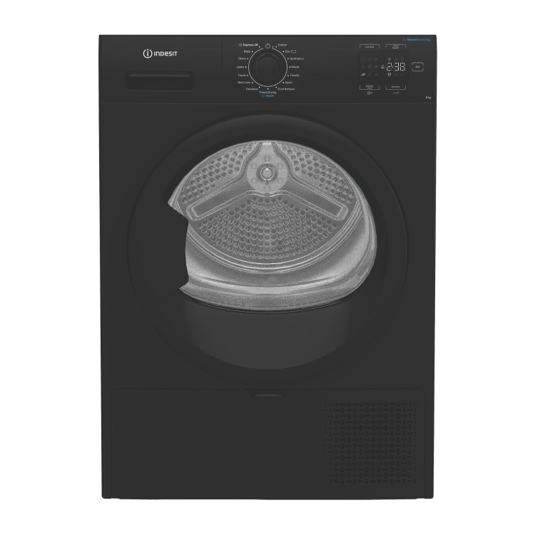 Indesit 9kg Heat Pump Dryer - Black