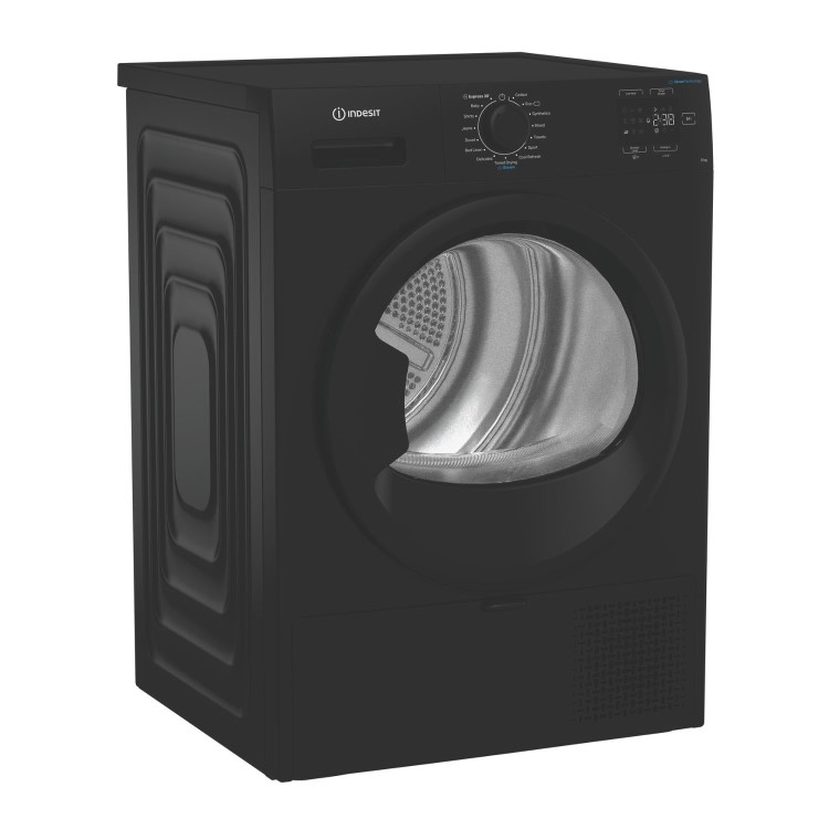 Indesit 9kg Heat Pump Dryer - Black