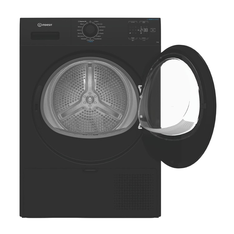 Indesit 9kg Heat Pump Dryer - Black