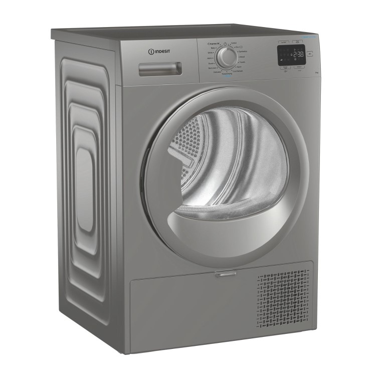 Indesit 9kg Heat Pump Dryer - Silver