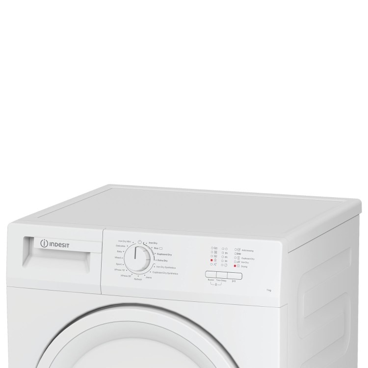 Refurbished Indesit CYDC72WWGLUK Freestanding Condenser 7KG Tumble Dryer White