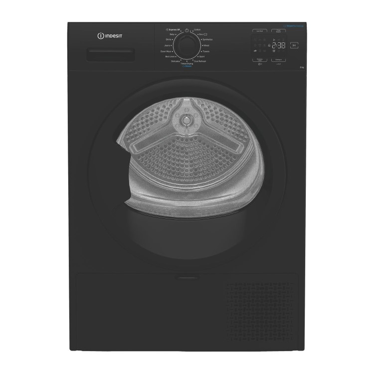 Indesit 8kg Heat Pump Tumble Dryer - Black