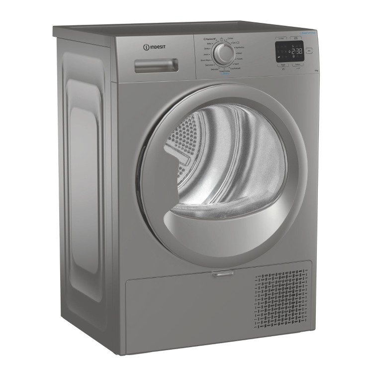 Indesit 8kg Heat Pump Tumble Dryer - Silver