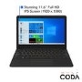 CODA 1.1 Intel Celeron N3350 4GB 64GB eMMC 11.6 Inch FHD Windows 10 S Laptop Includes 1 Year Office 365