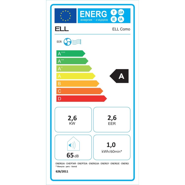 ELL Como9000 Smart Wifi Portable 9000 BTU Air conditioner