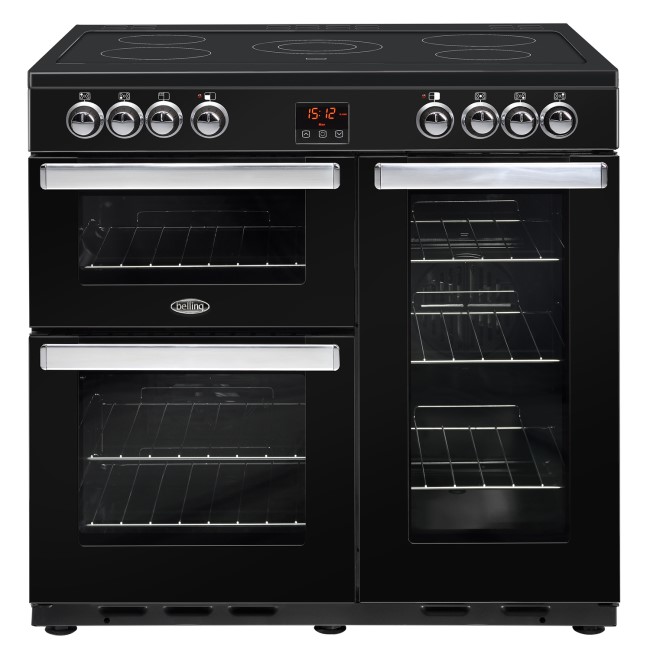 Belling Cookcentre 90E 90cm Electric Range Cooker - Black