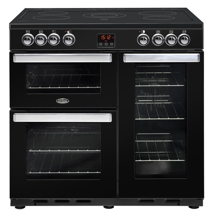 Belling Cookcentre 90E 90cm Electric Range Cooker - Black