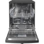 Indesit Fast&Clean Freestanding Dishwasher - Push&Go Black