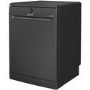 Indesit Fast&Clean Freestanding Dishwasher - Push&Go Black