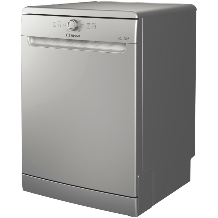 Refurbished Indesit Fast&Clean D2FHK26SUK 14 Place Freestanding Dishwasher Silver